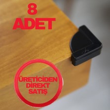 Özgürce 8 Adet 3m Yapışkanlı Silikon Köşe Koruyucu Seti