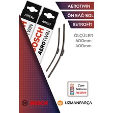 Nissan X-Trail 2008-2013 Muz Tipi Aerotwin Retrofit Ön Silecek Takımı Bosch AR24U+AR16U