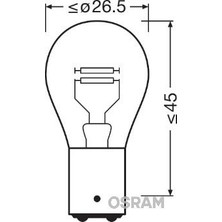 Universal 7528-02B 21/5W 12V BAY15D 10XBLI2BRP21/5W Ampul 12V Original Ampul