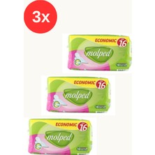Molped Ekonomik Kanatlı Uzun Ekonomik 16'lı X3 Adet