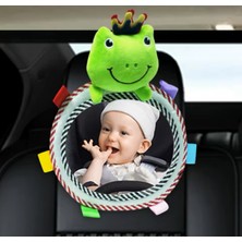 Özgürce Bebek Arabası ve Arka Koltuk Güvenlik Aynası, Eğlenceli Kurbağa Figürlü