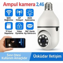 Özgürce Şeffaf Ampul Görünümlü Güvenlik Kamerası, Evinize Güvenle Bakın