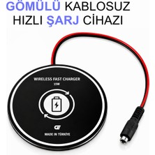 Melko Mobilya Gömülü Kablosuz Hızlı Şarj Cihazı (15W – Qı Standart)