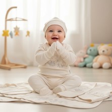 0-3 Ay Kız Bebek Çiçekçi Kız Nakışlı Organik Pamuk 10 Lu Premium Set