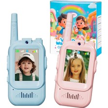 Özgürce Çocuklar Için Video ve Sesli Telsiz Seti, Şarjlı, Hd Kamera, 2'li Paket
