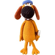 Oyuncak Park Koyun Shaun Köpeği Amigurumi Organik Oyuncak