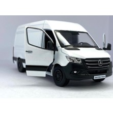 Vardem Mercedes Sprinter Çek Bırak Diecast Model Araba 12 cm Beyaz 3+ Yaş İçin Eğlenceli Oyuncak
