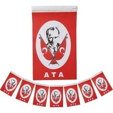 Vatan Ipli Bayrak Atalı 50 Li Orta Boy 3 Adet ( 8 x 13 cm )