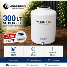 Promaster 300 Lt Dikey BEYAZ Su Deposu VANA HEDİYELİ Tankı Bidonu Karavan