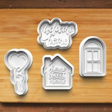 Hobist Home Sweet Home Ev Kurabiye Kalıbı ve Şeker Hamuru Kalıbı