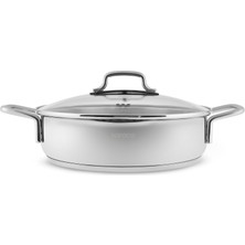 Karaca Powersteel 316+ Martha  Kapağı Süzgeçli Karnıyarık ve Pilav Tenceresi 28 cm