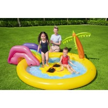 Kaia Life 237X201CM Şişme Palmiyeli Havuz ve Su Kaydırağı Parkı