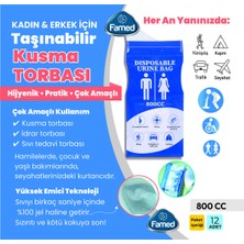 PremiumPort Jelli Kokusuz Kusma Torbası 800ML, Kilitli Sistem, 12'li Paket