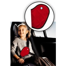 Özgürce Çocuklar Için Kırmızı Emniyet Kemeri Tutucu ve Düzenleyici Kılıf