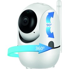 Özgürce Kablosuz 720P Beyaz Ip Kamera, 360 Derece Izleme, Bebek Güvenliği