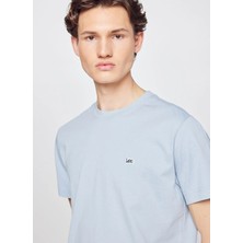 Lee Gri Erkek Regular Fit Logo Baskılı T-Shirt L60UFQ475 Gri T-Shirt