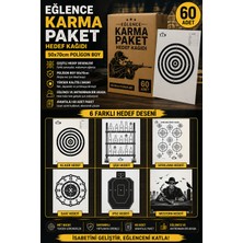 Sim Eğlence Karma Paket Hedef Kağıdı 50X70 cm Poligon Boy (60 Adet)