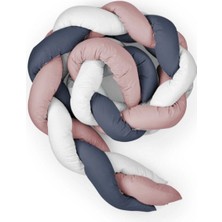 Özgürce Renkli 3'lü Örgü Beşik Kenarı Seti, Şık ve Güvenli Bebek Yatak Kenarı