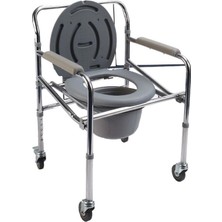 PremiumPort Pratik Katlanır Tekerlekli Tuvalet Arabası, Hafif ve Kullanışlı Tasarım