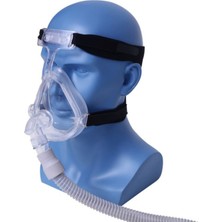 PremiumPort Orta Boy Tam Yüz Maskesi, Cpap/apap/bpap, Konfor ve Güvenlik Için