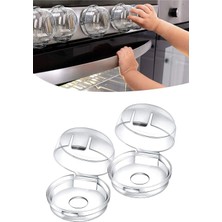 Özgürce 2 Adet Ocak Gaz Düğmesi Güvenlik Kapağı, Yağ Önleyici Koruyucu