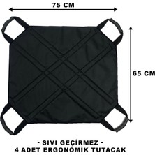 PremiumPort Ergonomik Hasta Çevirme Destek Aparatı – Kayışlı ve Döndürme Örtüsü, 70X75 cm