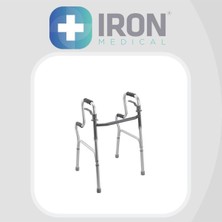 PremiumPort Sağlam ve Hafif Alüminyum Kademeli Yürüteç, Konforlu Kullanım