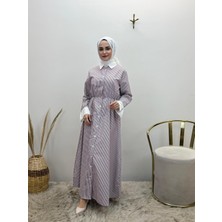 JOOQSTORE Çizgili Spor Elbise