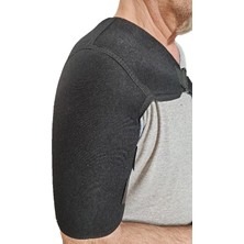 PremiumPort Sporcu Omuz Destek Bandajı, Ağrı Giderici, Siyah Renk