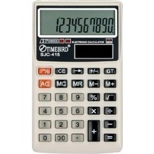 Timebird SJC-415 12 Haneli Hesap Makinesi Double Power System