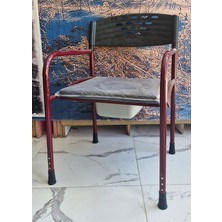 PremiumPort Konforlu Tuvalet ve Banyo Sandalyesi, Deri Koltuklu, Sağlam ve Şık