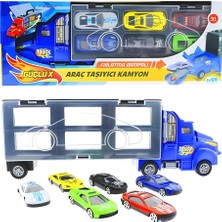 MEGA Taşınabilir Die-Cast Metal Araçlı Kamyon Mavi