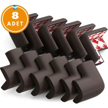 Özgürce 8'li Köşe Koruyucu Yastık, Güvenli ve Şık Çocuk Koruma Seti