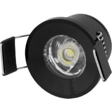 Mikasso 1,5 W Ledli Yıldız Spot CT-5270 Siyah Kasa Günışığı