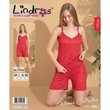 Amora Fancy Clothing Lindros ML-01922 Kadın Ip Askılı Şort Takım