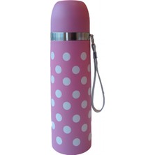 Renklime Sema Baby Puantiyeli Bebek Termosu 500 ml - Pembe