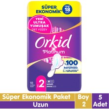 Orkid Platinum Uzun Ped Süper Ekonomik Paket 18X5 90 Adet