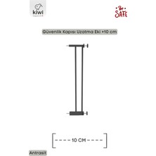 Özgürce Be Safe Bebek Güvenlik Kapısı Ek Uzatma Aparatı 10 cm Antrasit