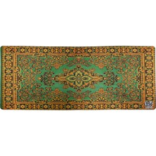 Rakkun Shop Mouse Pad, 30X70 Cm, Halı Desen Baskılı, Kaymaz Taban, Dikişsiz Kenar, Ergonomik, Ofis ve Oyuncular Için (Kırmızı Halı)