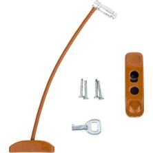 Özgürce Kahverengi 4’lü Pvc Kapı ve Pencere Emniyet Kilidi Seti