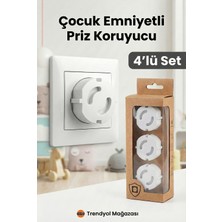 Özgürce 4'lü Çocuk Güvenliği Priz Kapatıcı Seti, Pratik ve Güvenli Kullanım