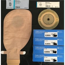 PremiumPort Ostomi Torbası ve Adaptörü Set, Pasta 60GR, 4'lü Paket, Konfor ve Güvenle