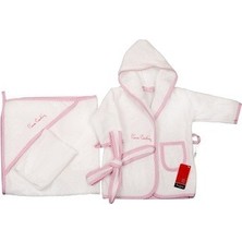 Renklime Pierre Cardin Bornoz Seti - Pembe