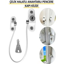 Özgürce Güvenli ve Pratik Çocuk Kapı Kilidi, Çelik Halatlı Emniyetli Tasarım