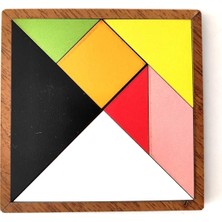 Özbience Renkli Ahşap Tangram - Zeka, Strateji ve Yaratıcılığı Destekleyen Oyun
