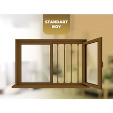 Özgürce Kahverengi Pencere Kilitleri 4 Adet, Pratik ve Güvenli Güvenlik Kilidi