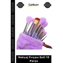 Carlburn #makyajseti Yumuşak Kıl Hızlı Kuruma Özellikli Profesyonel Kozmetik Makyaj Fırçası Seti 13 Parça