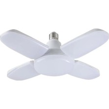 Mikasso Pervane LED Ampül 4 Kanatlı 220V 60W 6000 Lümen Beyaz E27 Volemı