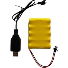 Tayfun 6 Volt 800 Mah Oyuncaklar Için Uyumlu Şarjlı Pil ve Şarj Aleti-5 Pilli