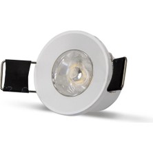 Mikasso 1,5 W Cob LED Yıldız Spot - Gün Işığı (3000K) - Beyaz Kasa - Yuvarlak - Sıva Altı - CT-5270G